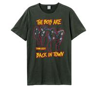 Amplified Camiseta The Boys Are Back Cartoon Thin Lizzy para Adultos (GD2663)
