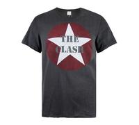 Amplified Camiseta The Clash Star Logo Hombres (NS6049)