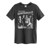 Amplified Camiseta Tour Poster The Clash para Adultos Unisex (GD1614)