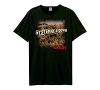 Amplified - Camiseta Toxicity Systems of A Down para Adultos Unisex (XS) (Negro)