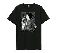 Amplified Camiseta Triple Elvis Sun Records y Elvis para Adultos (GD3812)