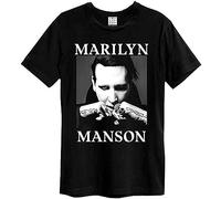 Amplified Camiseta unisex Marilyn Manson Fists (XXL) negra, negro/blanco