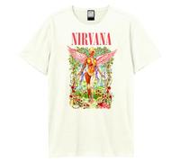 Amplified Camiseta unisex para adultos en Utero Wilderness Nirvana, Vintage Blanco, Large
