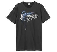 Amplified Camiseta unisex para adultos King of Pop Michael Jackson, gris oscuro, L