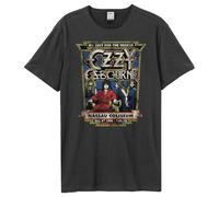 Amplified Camiseta unisex para adultos No Rest For The Wicked Ozzy Osbourne, Carbón vegetal, Large