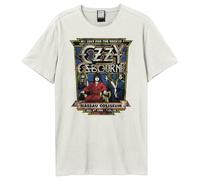 Amplified Camiseta unisex para adultos No Rest For The Wicked Ozzy Osbourne, Vintage Blanco, Medium