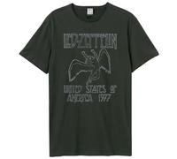 Amplified Camiseta USA Tour 1977 Led Zeppelin para Adultos Unisex (GD1500)