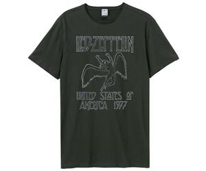 Amplified Camiseta USA Tour 1977 Led Zeppelin para Adultos Unisex (GD1500)