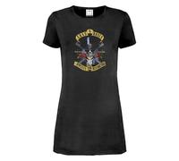 Amplified Camiseta Vestido Top Hat Skull Guns N Roses para Mujer (GD962)
