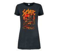 Amplified Camiseta Vestido War Skull Slayer para Mujer (GD2050)