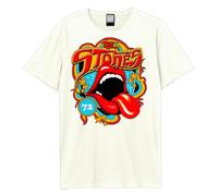 Amplified - Camiseta vintage Tongue 77 para hombre/mujer unisex, beige, XS