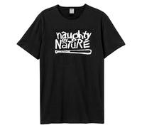 Amplified Camiseta White Logo Naughty By Nature para Adultos Unisex (GD3845)