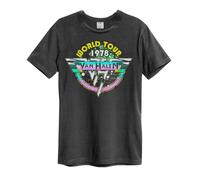 Amplified Camiseta World Tour 78 Van Halen para Adultos Unisex (GD1323)