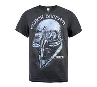 Amplified Clothing Black Sabbath - Never Say Die Tour Poster Hombres Pequeño Cam