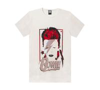 Amplified Clothing Blanco David Bowie Camiseta de manga corta Hombres