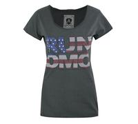 Amplified Clothing Gris Run DMC Camiseta de manga corta Mujeres