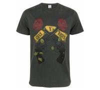 Amplified Clothing Guns N Roses Print With Classic Pistols Hombres Pequeño Camis