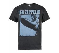 Amplified Camiseta Cuadrada Led Zeppelin-Blimp para Hombre, Gris (Charcoal CC), S