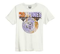 Amplified Clothing Ramones 'Tie Dye Shield' (Natural) T-Shirt (x-Large)