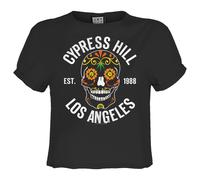 Amplified Crop Top Floral Skull Cypress Hill para Mujer (GD2185)