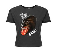 Amplified Crop Top Grrr Diseño The Rolling Stones para Mujer (GD4233)