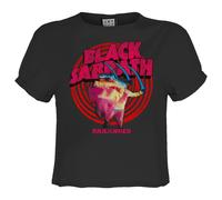 Amplified Crop Top Paranoid Black Sabbath para Mujer (GD2186)