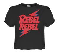 Amplified Crop Top Rebel Rebel David Bowie para Mujer (GD2187)