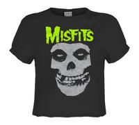 Amplified Crop Top Skull Misfits para Mujer (GD2194)