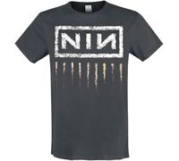 Amplified - Downward Spiral T-Shirt Logo para hombre/mujer Unisex, gris, M