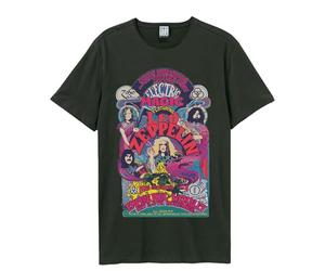 Amplified Electric Magic Led Zeppelin - Camiseta unisex para adulto, Carbón, Small