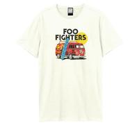 Amplified Foo Fighters Collection - Camper Van Hombre Camiseta Blanco Roto S 100% algodón Regular