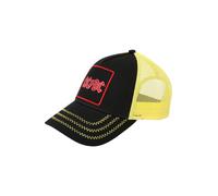 Amplified Gorra de béisbol Trucker con cierre ajustable y transpirable, ACDC Negro-Amarillo-Rojo, Talla única