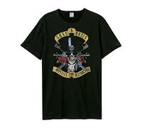 Amplified Guns N Roses - Camiseta con sombrero de calavera y carbón (M), gris oscuro, medium