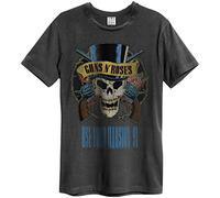 Amplified Guns n Roses - Use Your Illusion - Camiseta para hombre, color carbón, gris oscuro, M