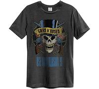 Amplified Guns N Roses use your illusion - Camiseta para hombre, color gris, charcoal, XL