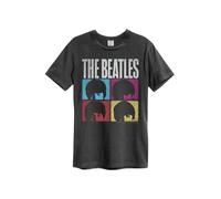 Amplified Hard Days Night Maglietta The Beatles Adulto Unisex M Carbone