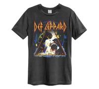 Amplified Hysteria - Camiseta Def Leppard para adulto, unisex (M) (carbón)