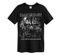 Amplified Iron Maiden Life Or Death Charcoal T-Shirt L Charcoal