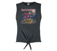 Amplified Jersey Run To The Hills Iron Maiden Sin Mangas para Mujer (GD2951)