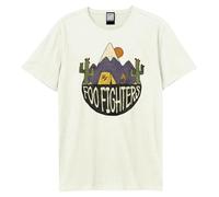 Amplified Mexican Camp Foo Fighters - Camiseta unisex para adulto, Blanco, Large
