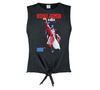 Amplified Michael Jackson - Camiseta sin mangas para mujer, diseño retro, 1988 Live in Concert, XS
