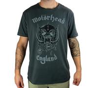 Amplified Motorhead-England Camiseta, Gris (Charcoal CC), S para Hombre