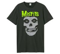 Amplified - Neon Skull T-Shirt for Men/Women Unisex XL Charcoal