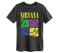 Amplified Nirvana 4 camiseta cuadrada Smiley