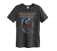 Amplified Queen of The Stone Age - Camiseta para hombre, gris, XXL