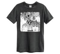 Amplified Revolver Maglietta The Beatles Adulto Unisex M Carbone