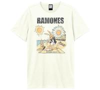 Amplified - Rockaway Beach T-Shirt for Men/Women Unisex XL Vintage White