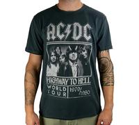 Amplified Té unisex - ACDC Highway to HELL Poster Char - Parent, charcoal, S