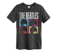 Amplified The Beatles - Hard Days Night - Camiseta Unisex, Carbón, XL