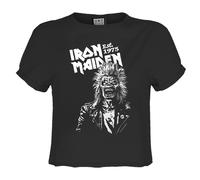 Amplified Top Crop 50th One Colour de Eddie Iron Maiden para Mujer (GD3228)